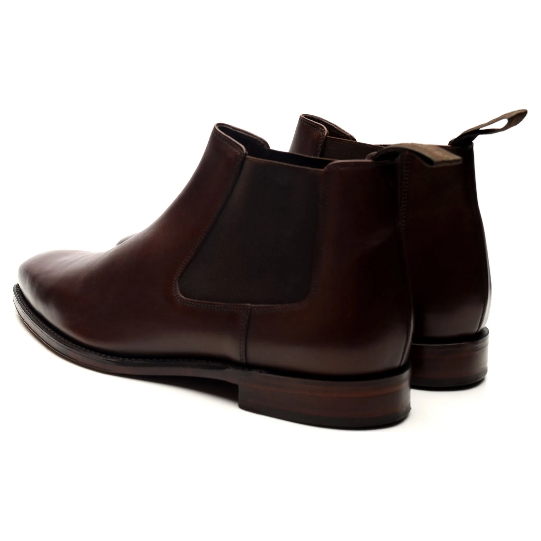 1880 'Nene' Dark Brown Leather Chelsea Boots UK 9 F