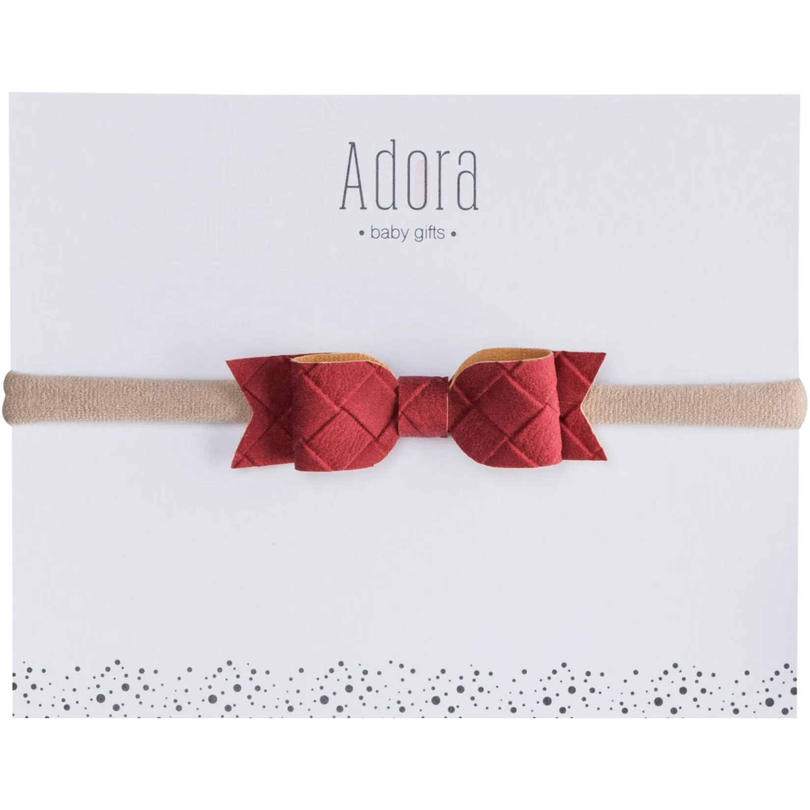 Adora Mini Suede Bow Headband