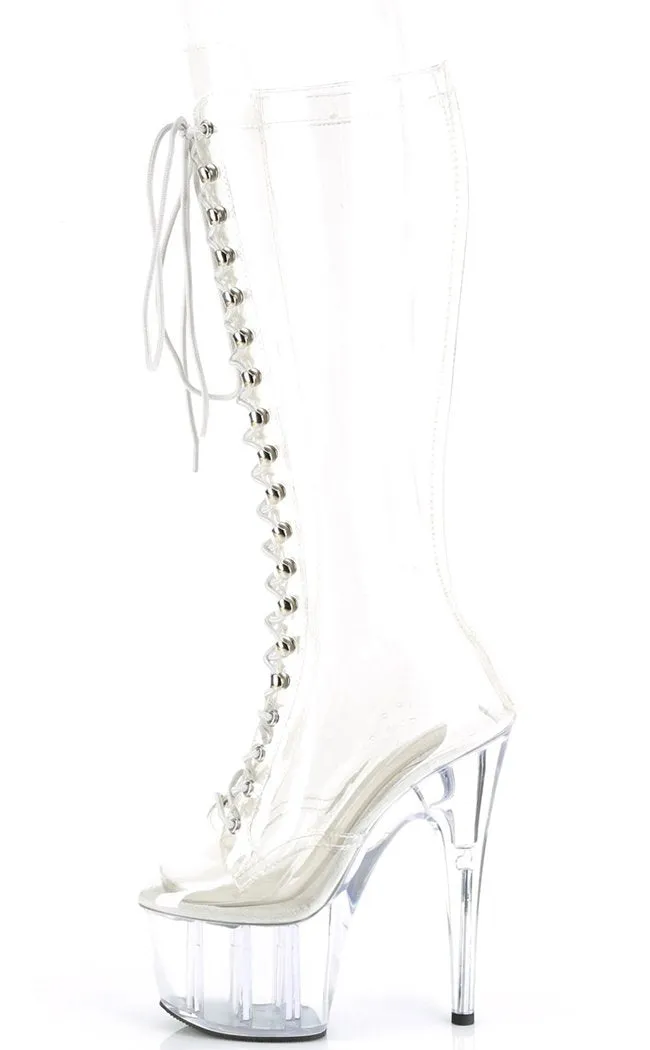 ADORE-2020C Clear Knee Boots