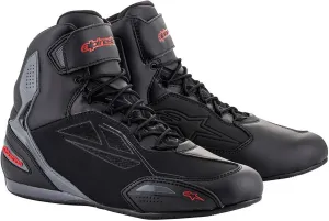 Alpinestars Faster-3 DryStar motorcycle boots, black-gray-red