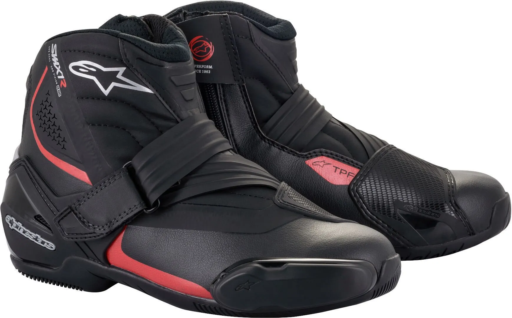 Alpinestars SM-1 R V2 Motorcycle Boots, Black/Red