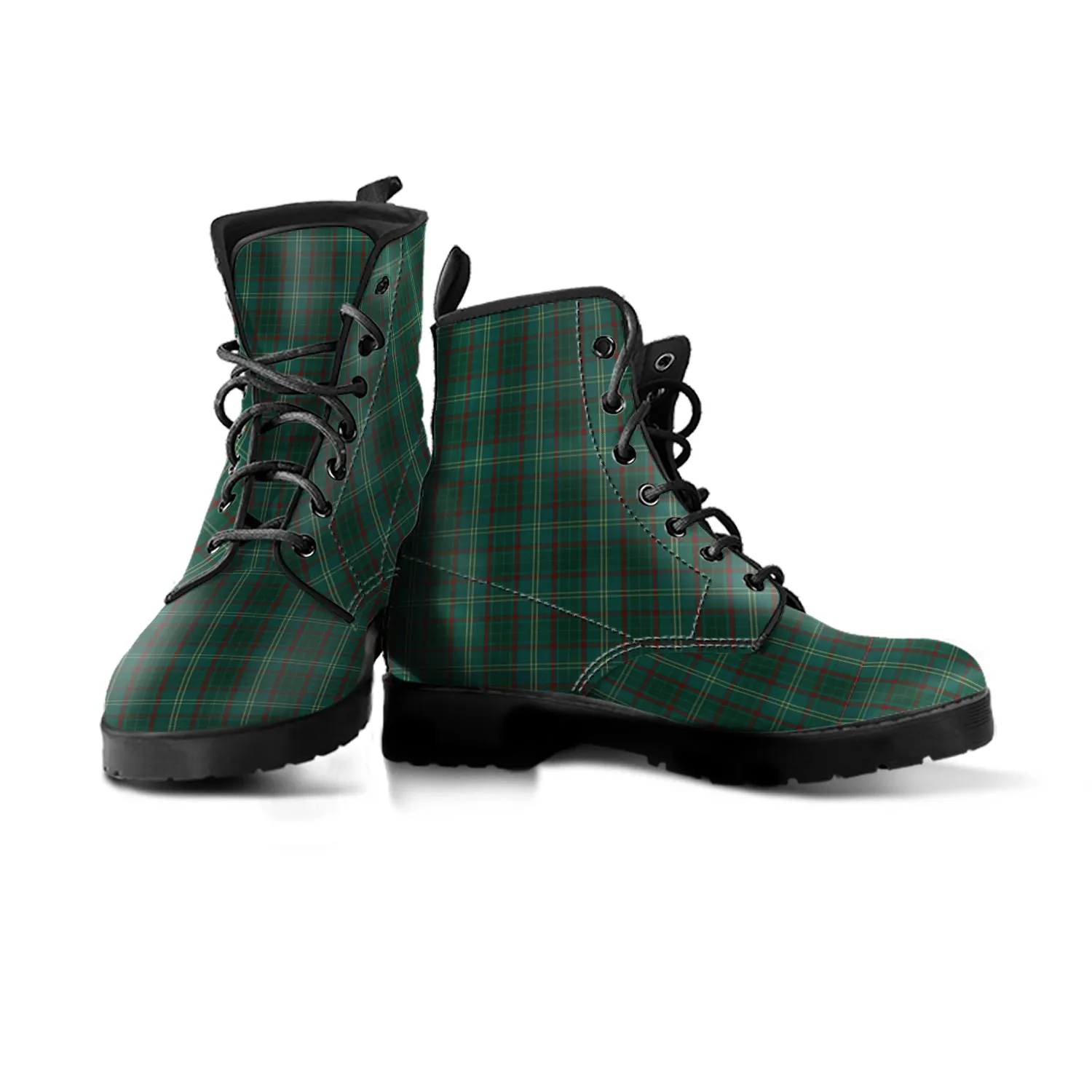 Armagh County Ireland Tartan Leather Boots