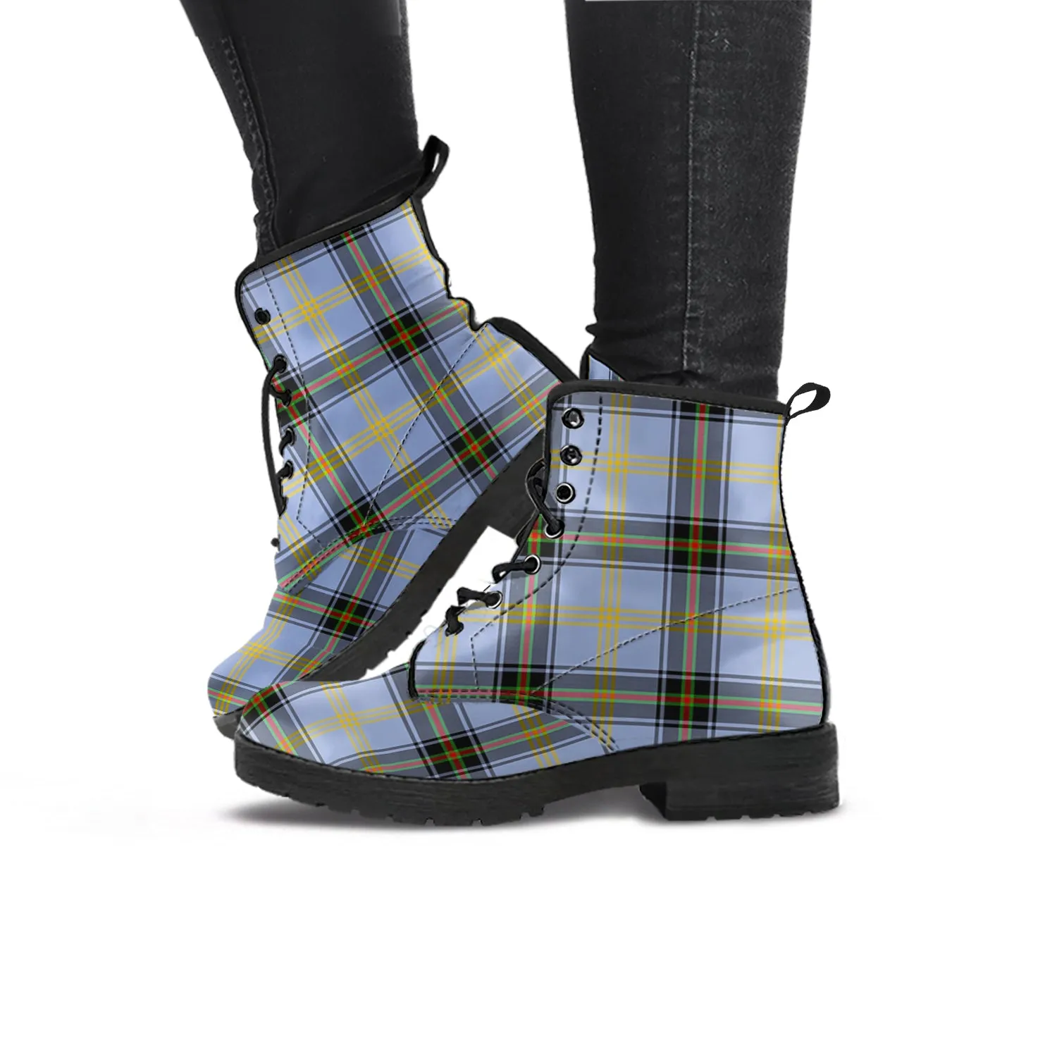 Bell Tartan Leather Boots