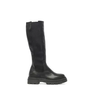 Beseech Boot in Black Leather