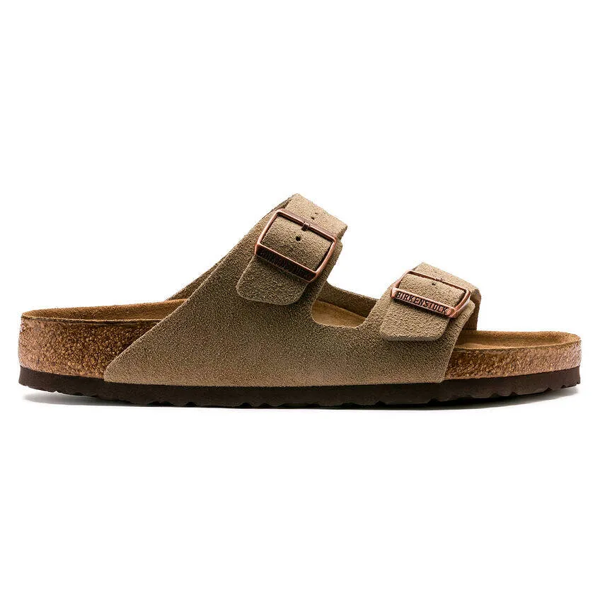 Birkenstock Arizona Soft Footbed Suede Leather Taupe (Unisex)