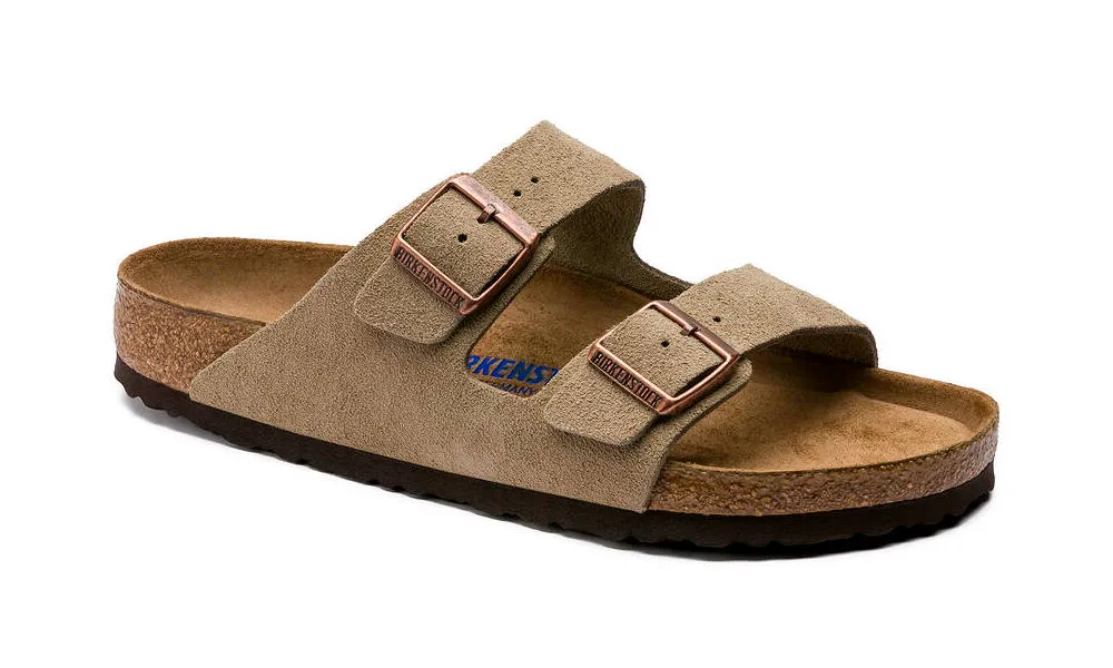 Birkenstock Arizona Soft Footbed Suede Leather Taupe (Unisex)