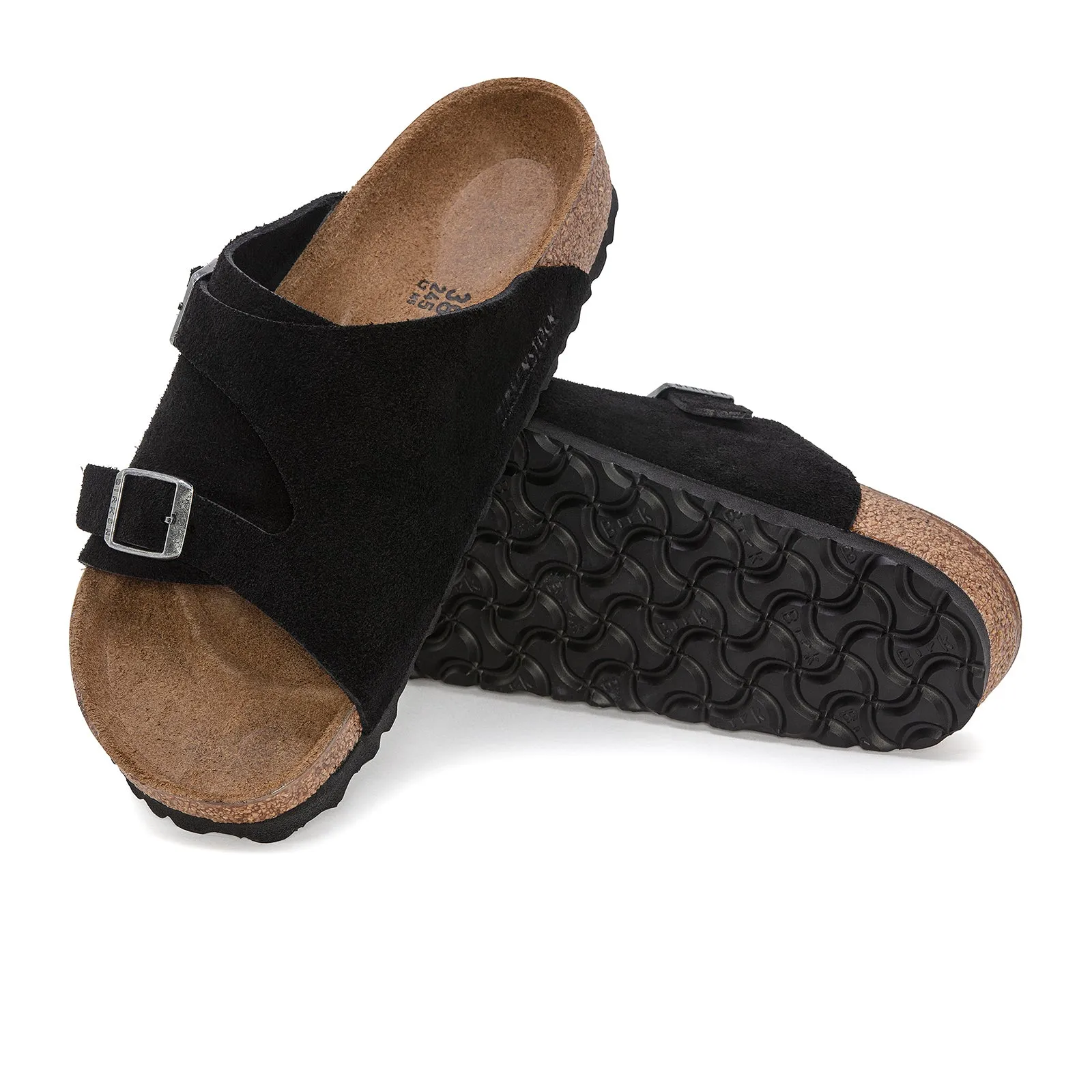 Birkenstock Zurich Slide Sandal (Men) - Black Suede