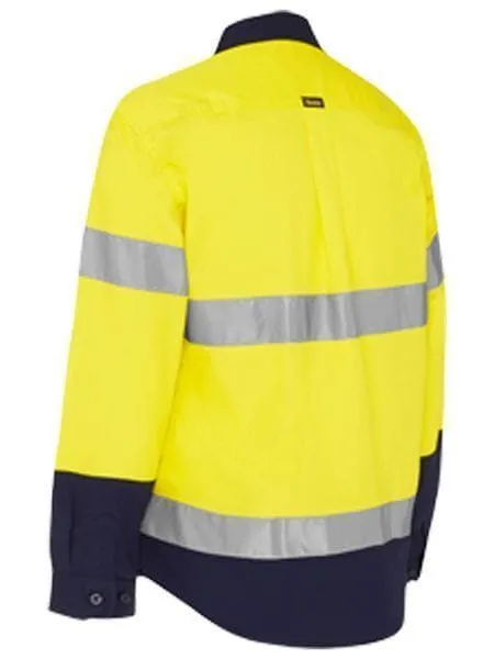 Bisley Women's 3m Taped Hi Vis Maternity Drill Shirt BLM6456T