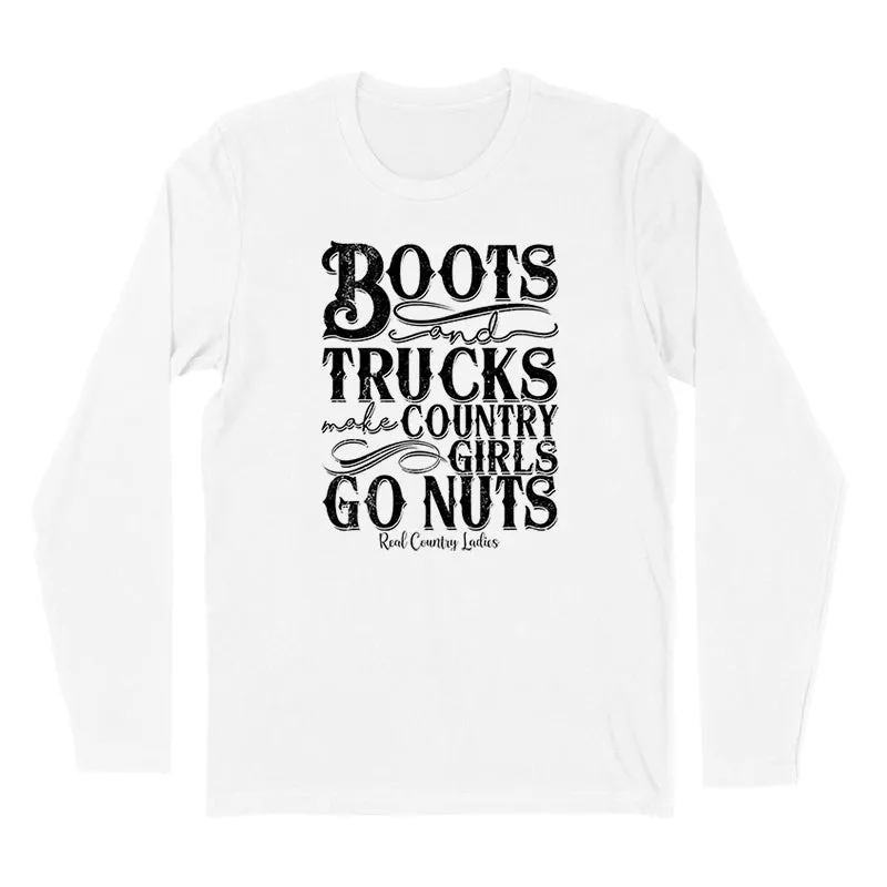 Boots And Trucks Black Print Hoodies & Long Sleeves