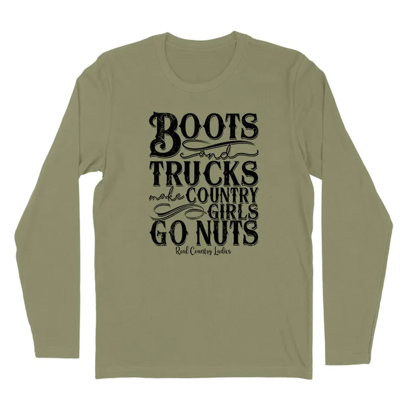 Boots And Trucks Black Print Hoodies & Long Sleeves