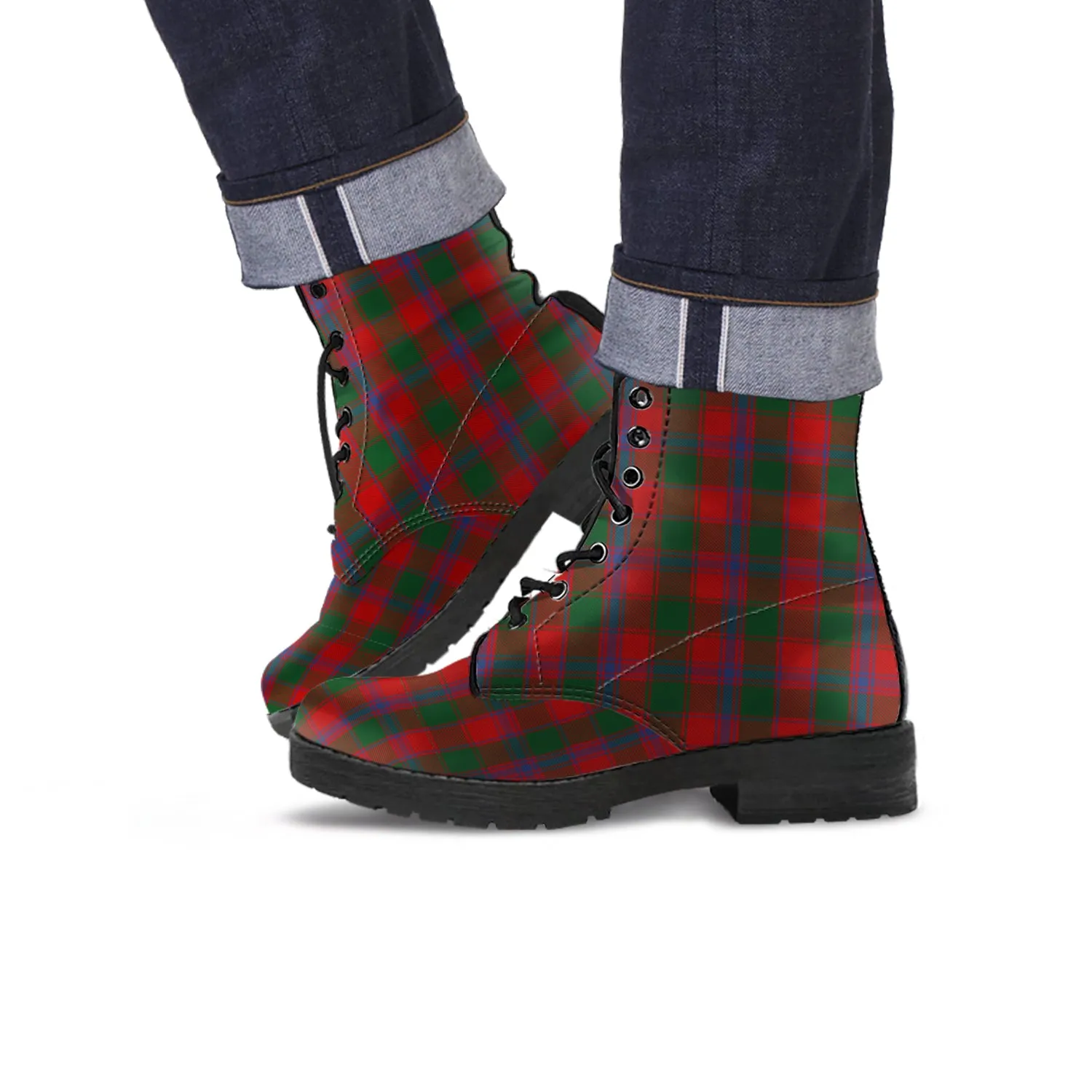 Bruce Old Tartan Leather Boots