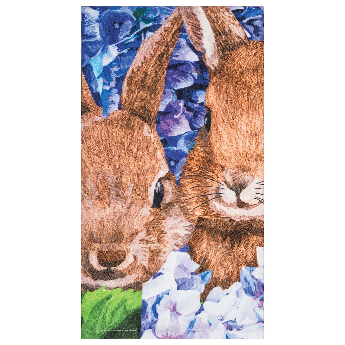 Bunnies in Hydrangeas Kitchen Towel