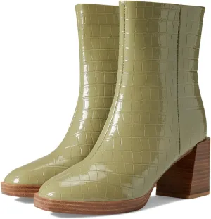 Danica Chinese Laundry Ankle Boots, Olive Croco