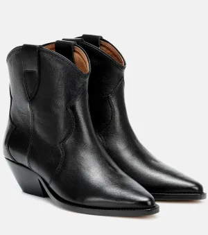 Dewina Isabel Marant leather ankle boots, black