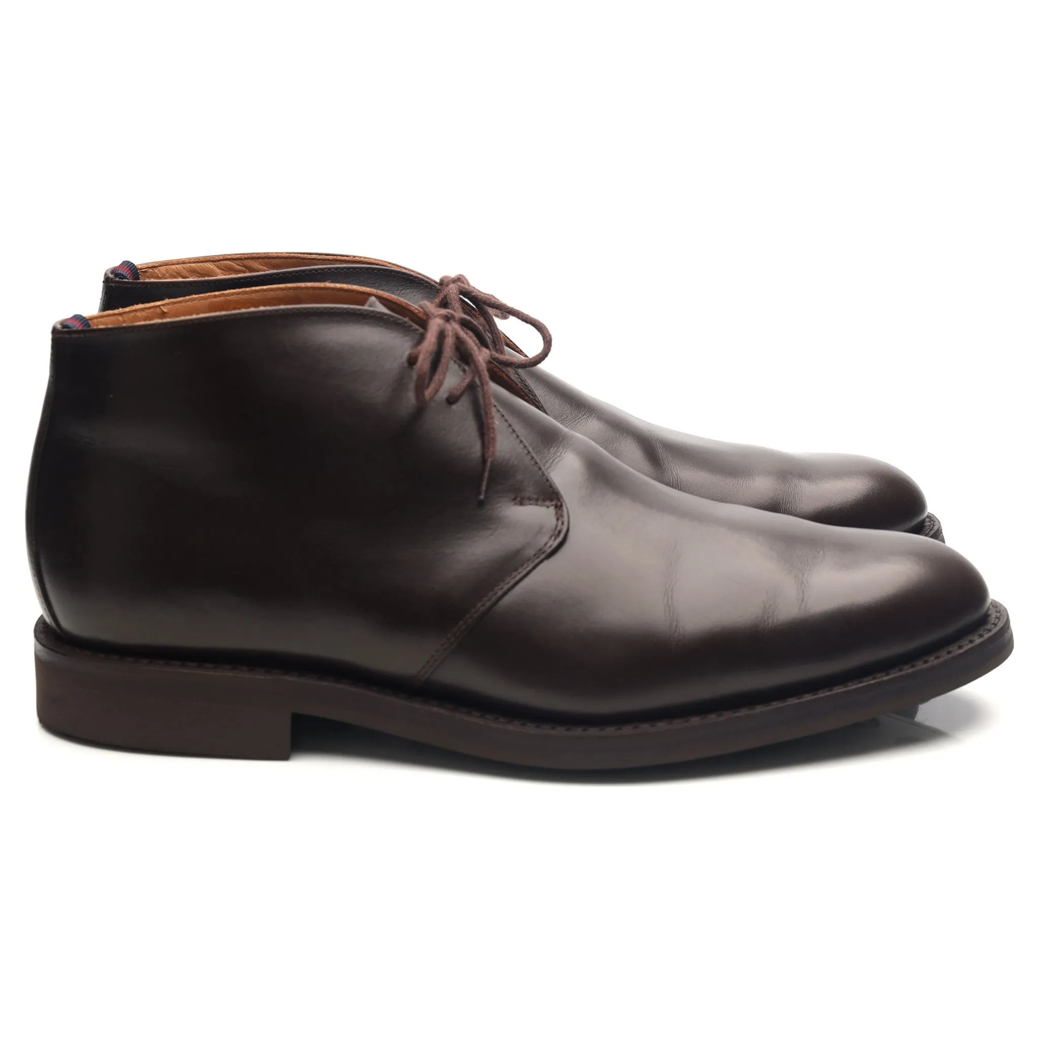 'Dublin' Dark Brown Leather Chukka Boots UK 9.5 F