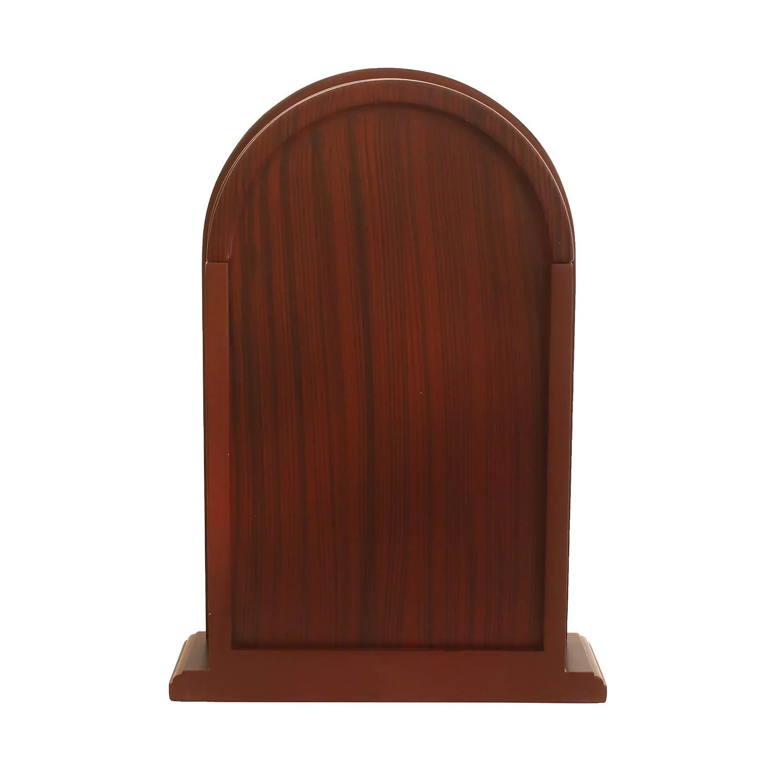 eCraftIndia Brown Wooden Roman Numeral Table Clock (13 * 9 Inches)