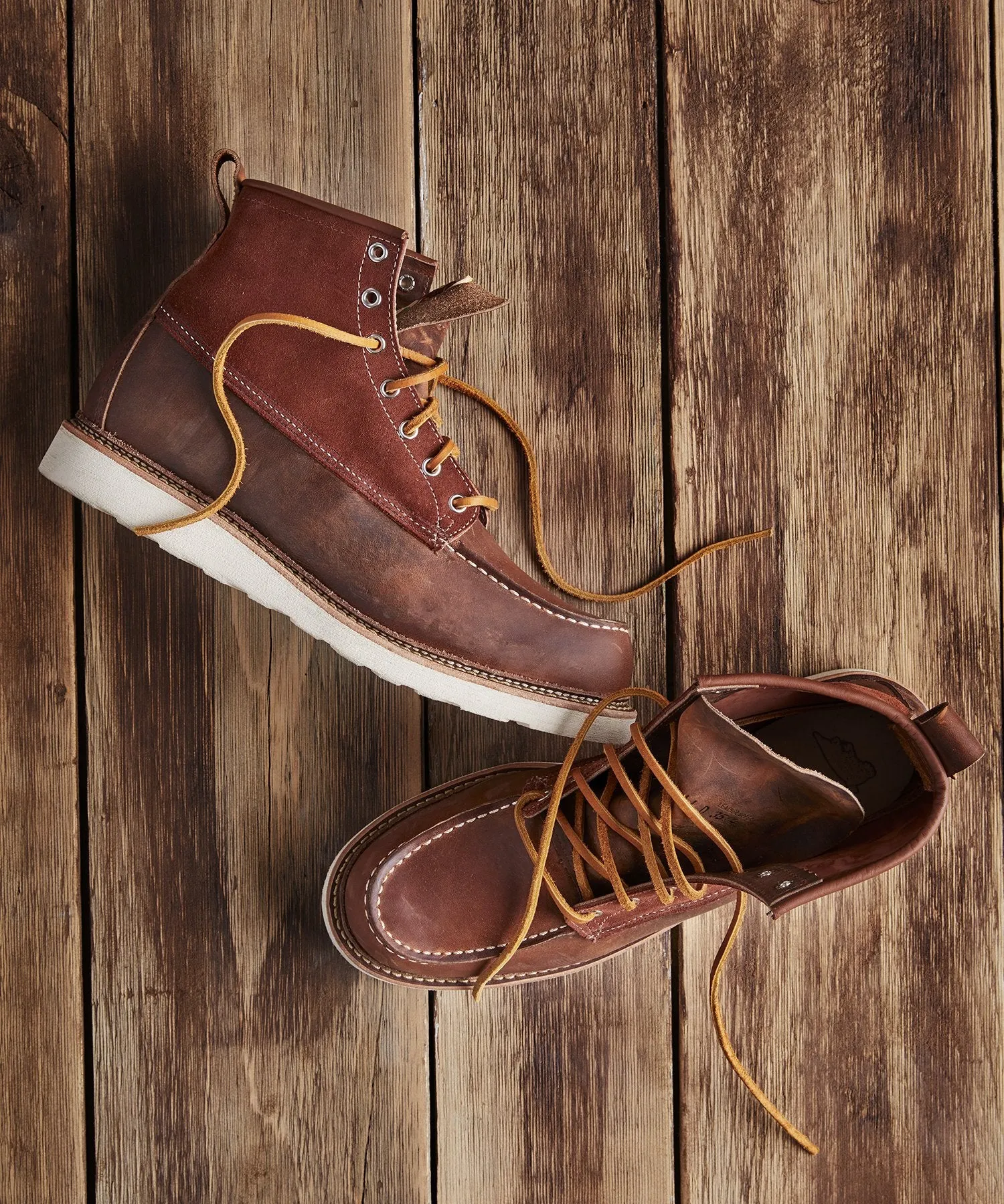 Exclusive Red Wing X Todd Snyder Moc Toe Boot in Copper