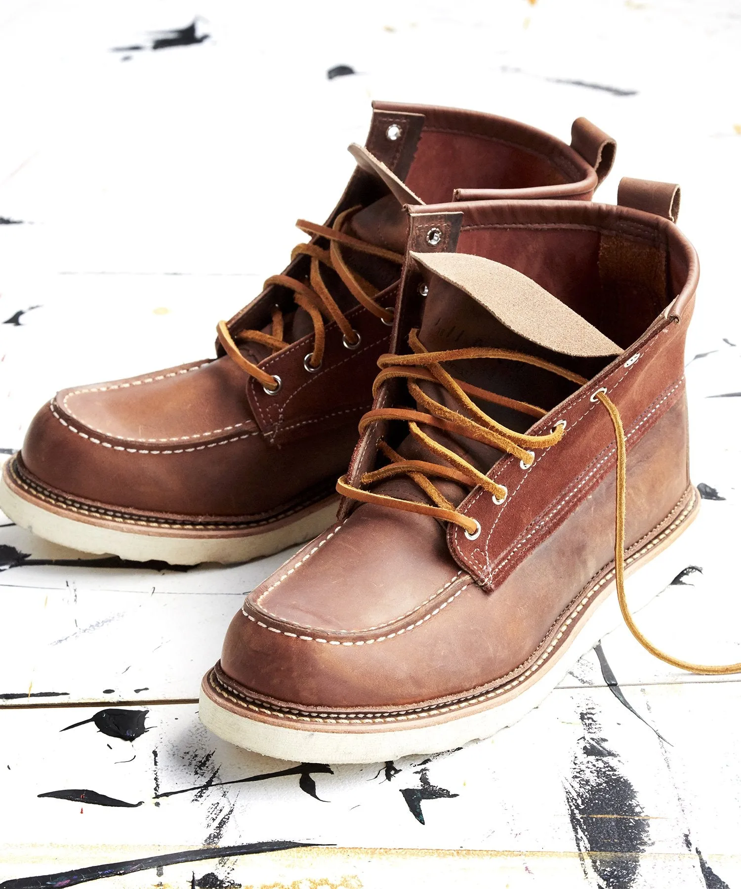 Exclusive Red Wing X Todd Snyder Moc Toe Boot in Copper