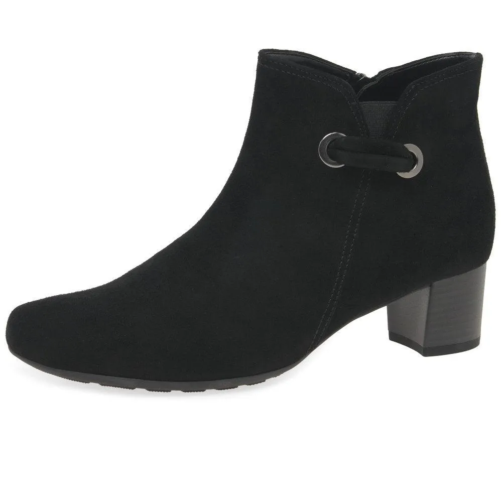 Gabor 52.827.47 - Keegan Women's Ankle Boots - Black Suede