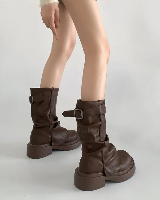 Grunge Style Slouch Boots