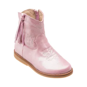 Hannah Suede Boot Metallic Pink