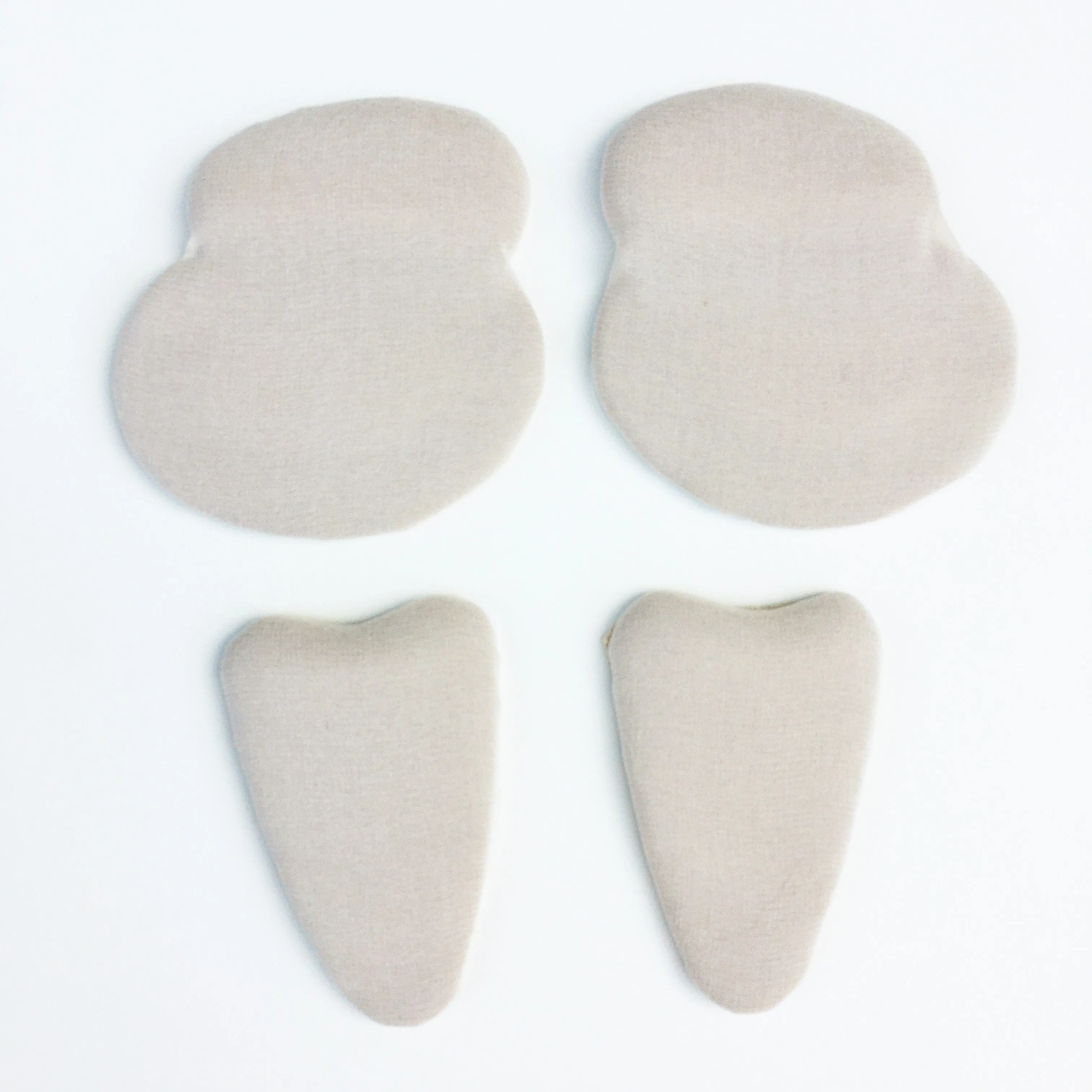 High Heel Shoe Inserts 2"  heels, Silk Georgette, Rebounding Soft Polyurethane, Ergonomic Toe Grips, Hand Finished