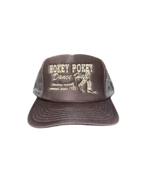 Hokey Pokey Dance Hall Trucker Hat Brown