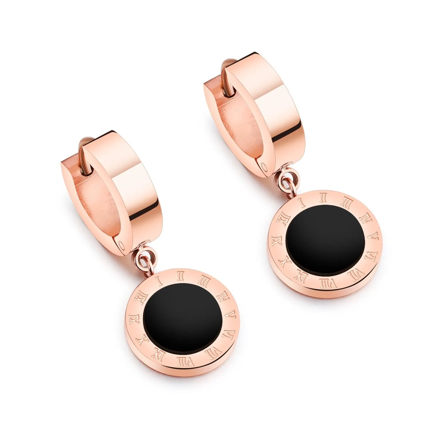 Kairangi Drop Earrings for Women Western Style Stainless Steel Never Fading Rosegold Drop Earrings for Women and Girls.