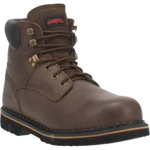 Laredo Men's 6" Leather Hub & Tack Work Boot - Round Soft Toe