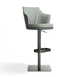 MAXWELL Leatherette Swivel Bar Stool