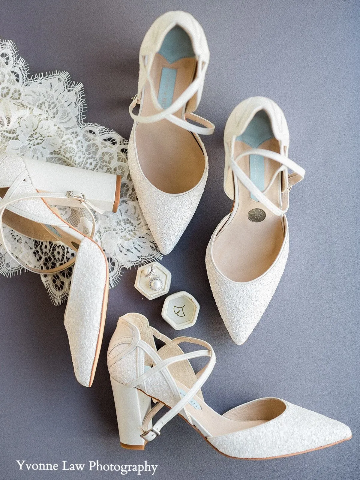 Meg - Ivory Pearl Encrusted Pointed Bridal Heel