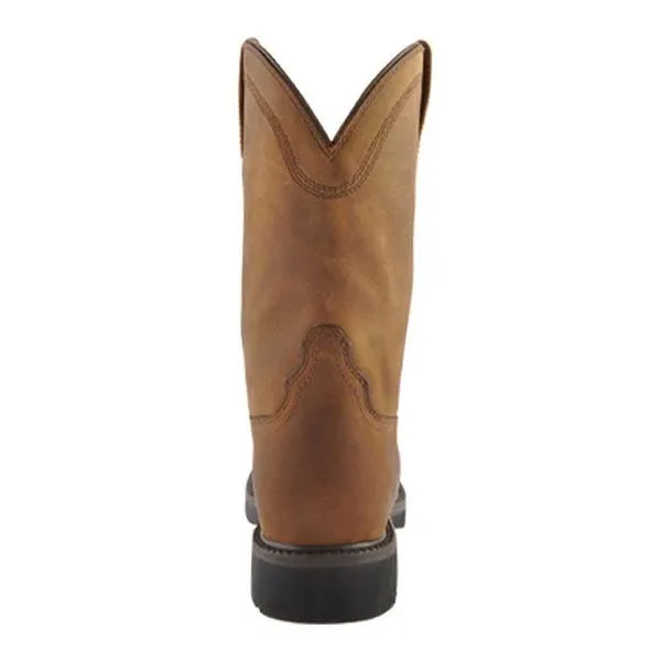 Men's Twisted X Distressed Saddle Western Work Boots