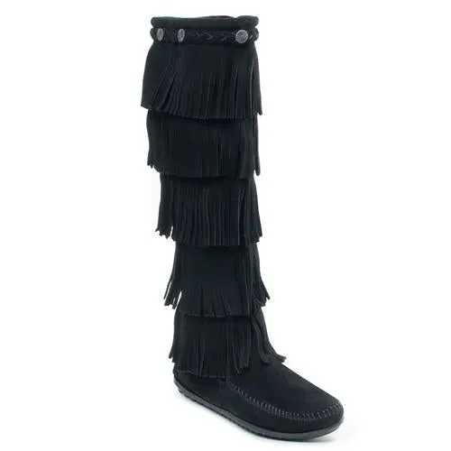 Minnetonka 5-Layer Fringe Boot - Womens Boots