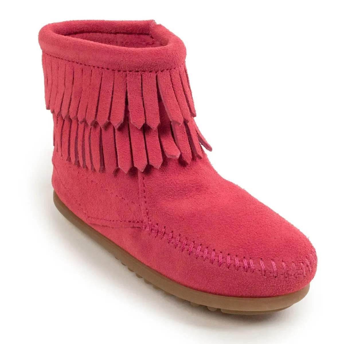 Minnetonka Double Fringe Side Zip - Children's Boot