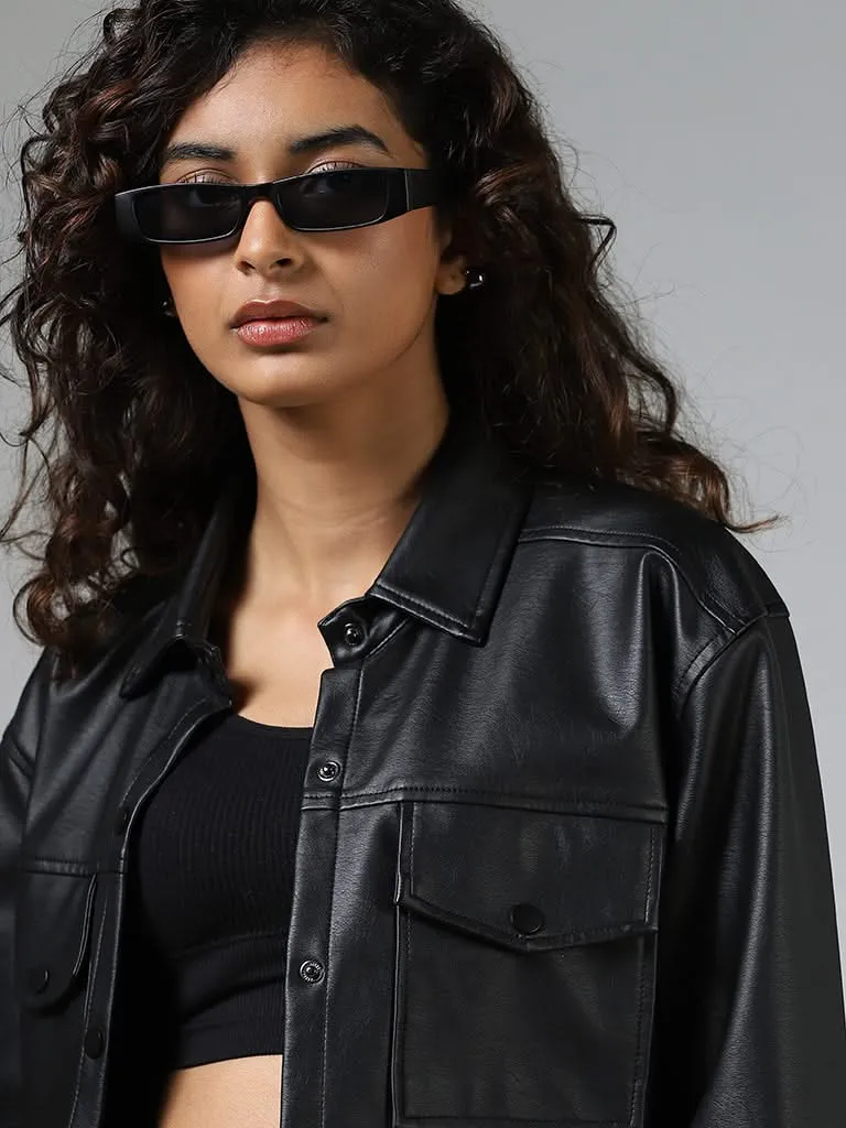 Nuon Black Leather Jacket