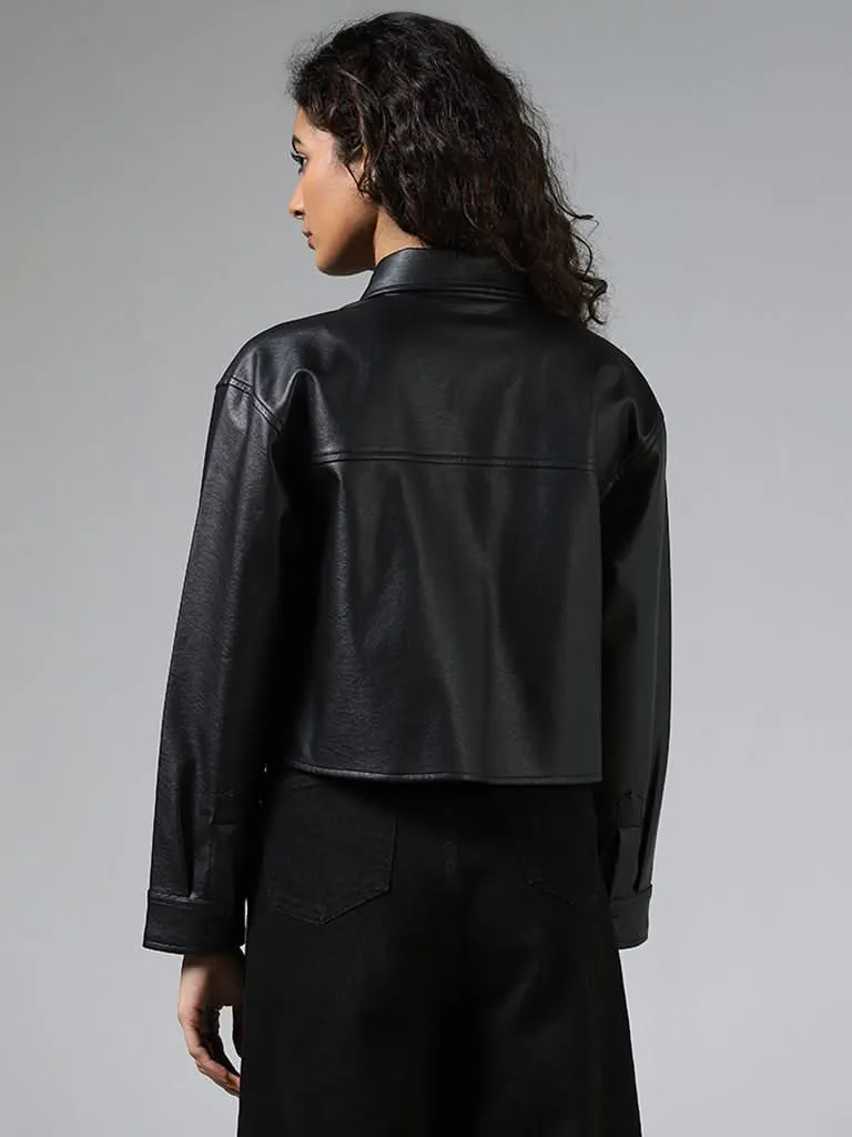 Nuon Black Leather Jacket