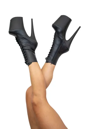 Pleaser USA Flamingo-1020 8inch Pleaser Boots - Matte Black