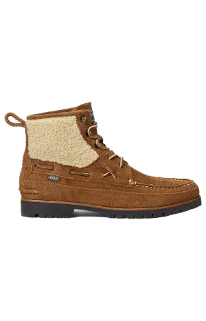 Polo Ralph Lauren Teak Suede & Faux-Shearling Ranger Mid Boots