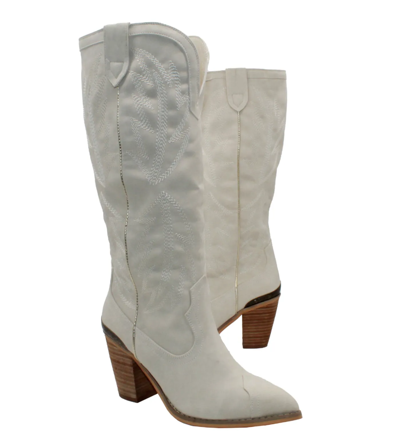 Preston Western Embroidered Tall Shaft Boots