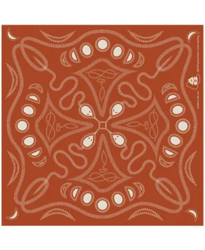 pskaufmanxME snakey bandana/ bone on rust