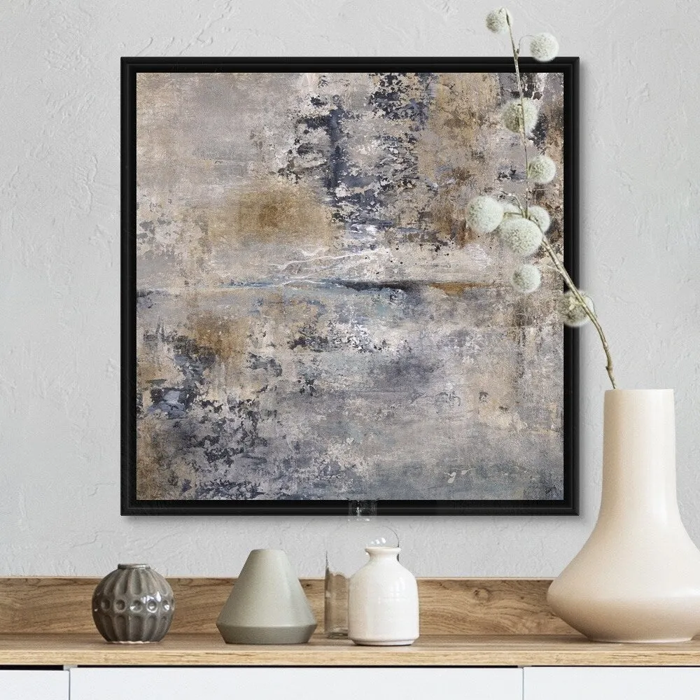 "Ancient Breeze" Black Float Frame Canvas Art