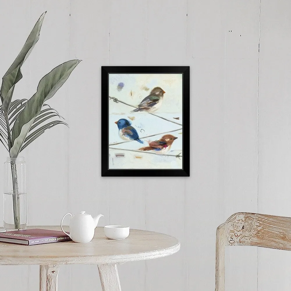 "Balancing Act I" Black Framed Print