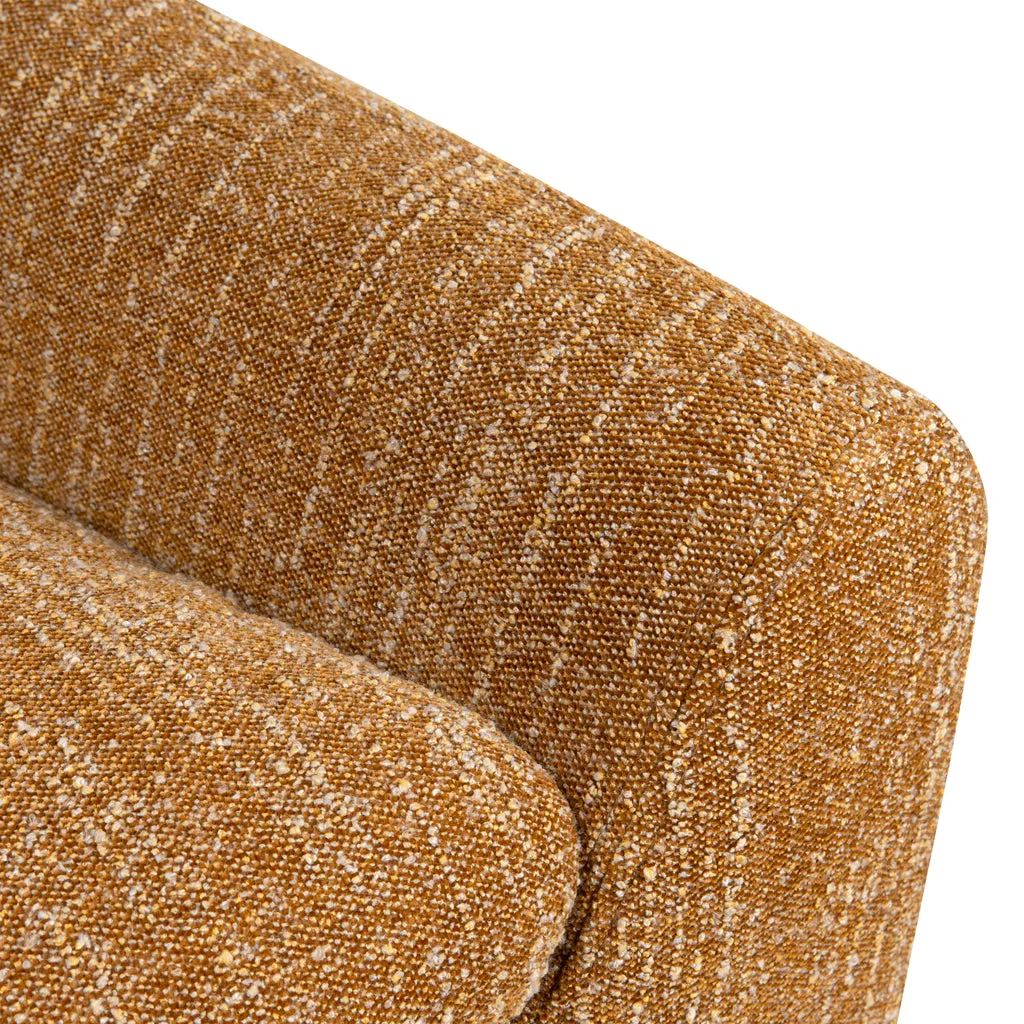 Rubin Fabric Armchair - Ginger Brown