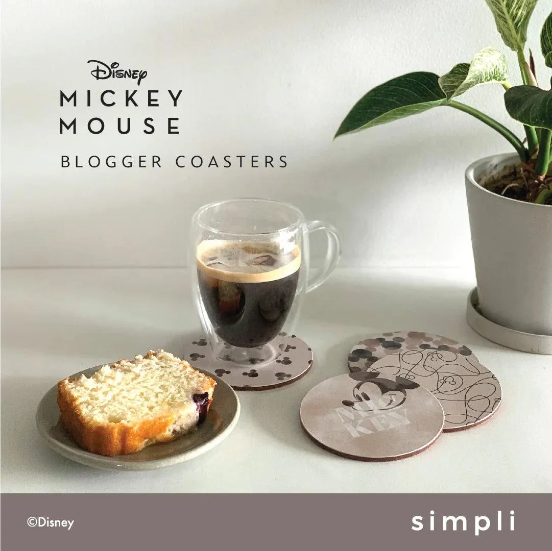 Simpli Disney Home Collection Mickey Cork Coasters 4s