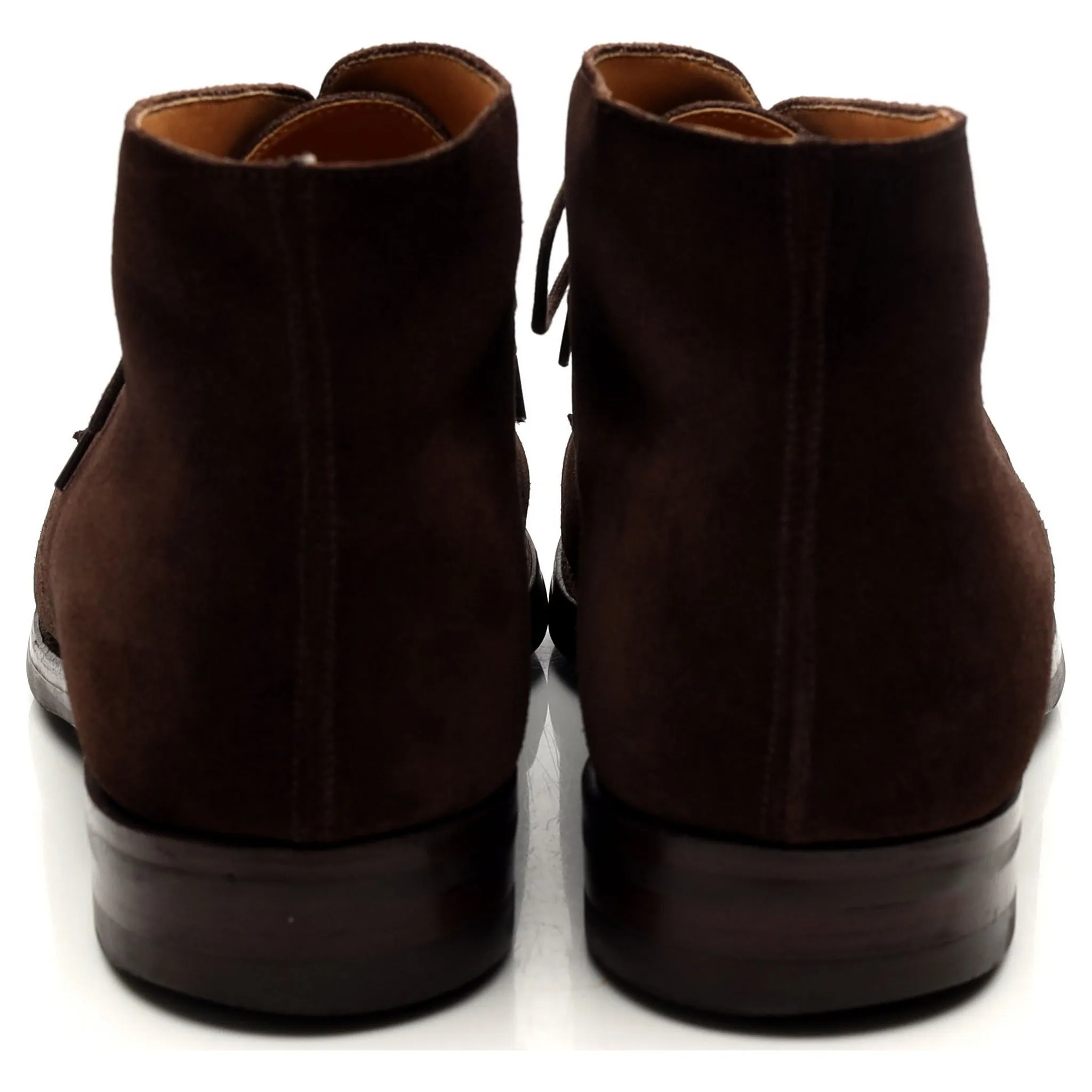 'Tetbury' Dark Brown Suede Chukka Boots UK 10 E