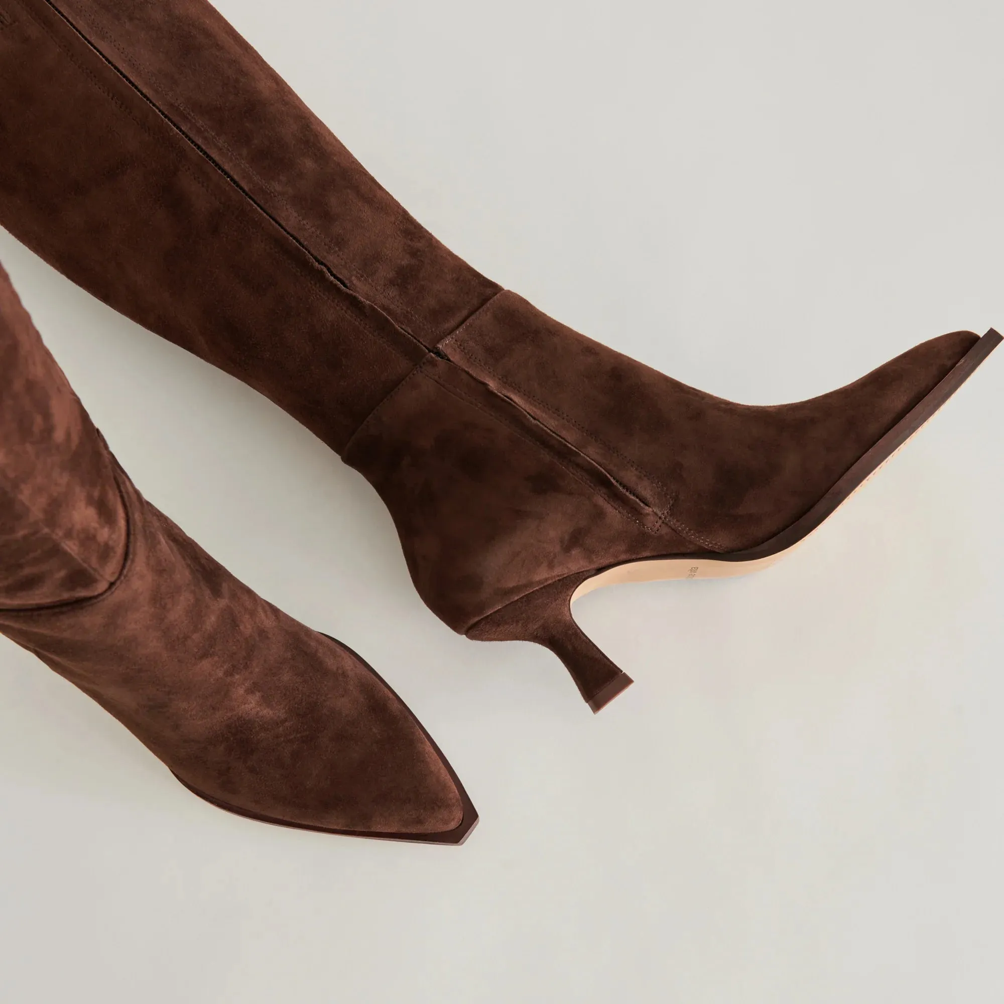 The Auggie Boots by Dolce Vita - Dark Brown Suede