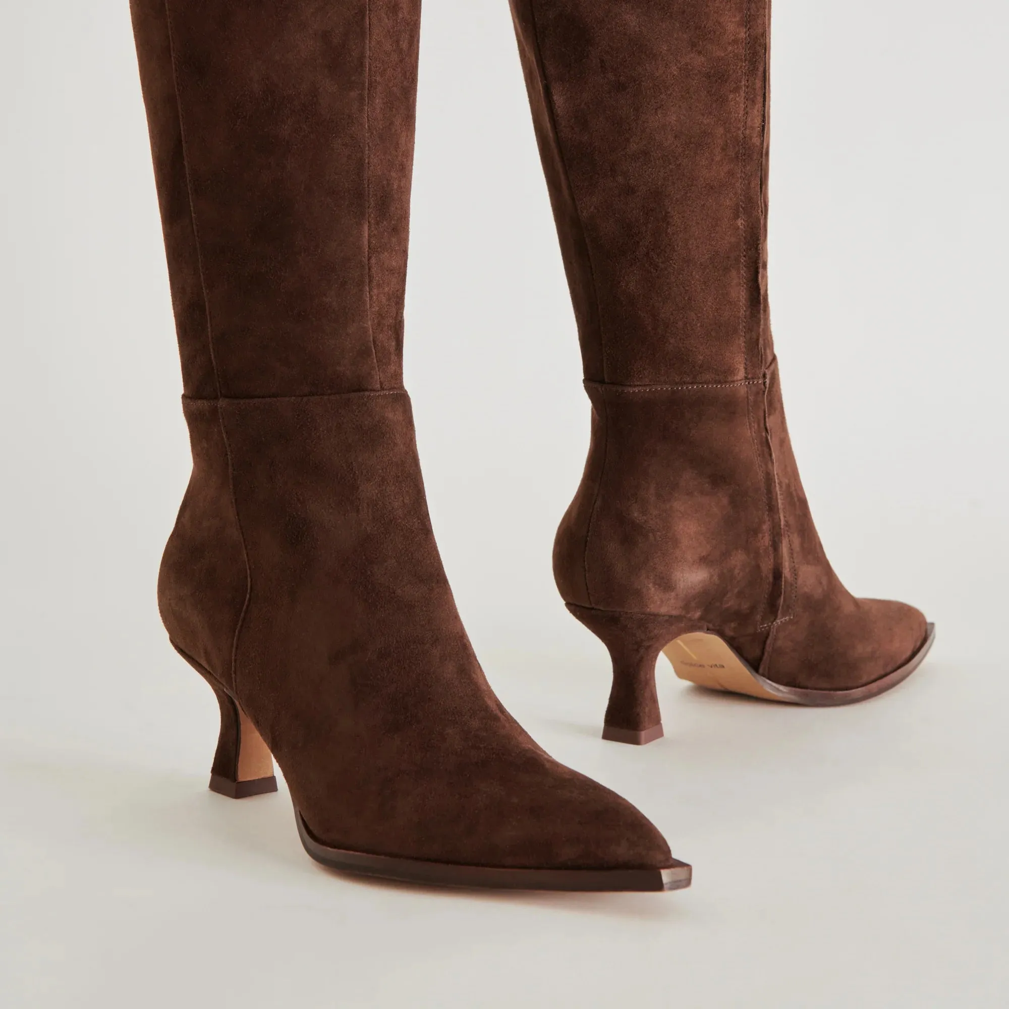 The Auggie Boots by Dolce Vita - Dark Brown Suede