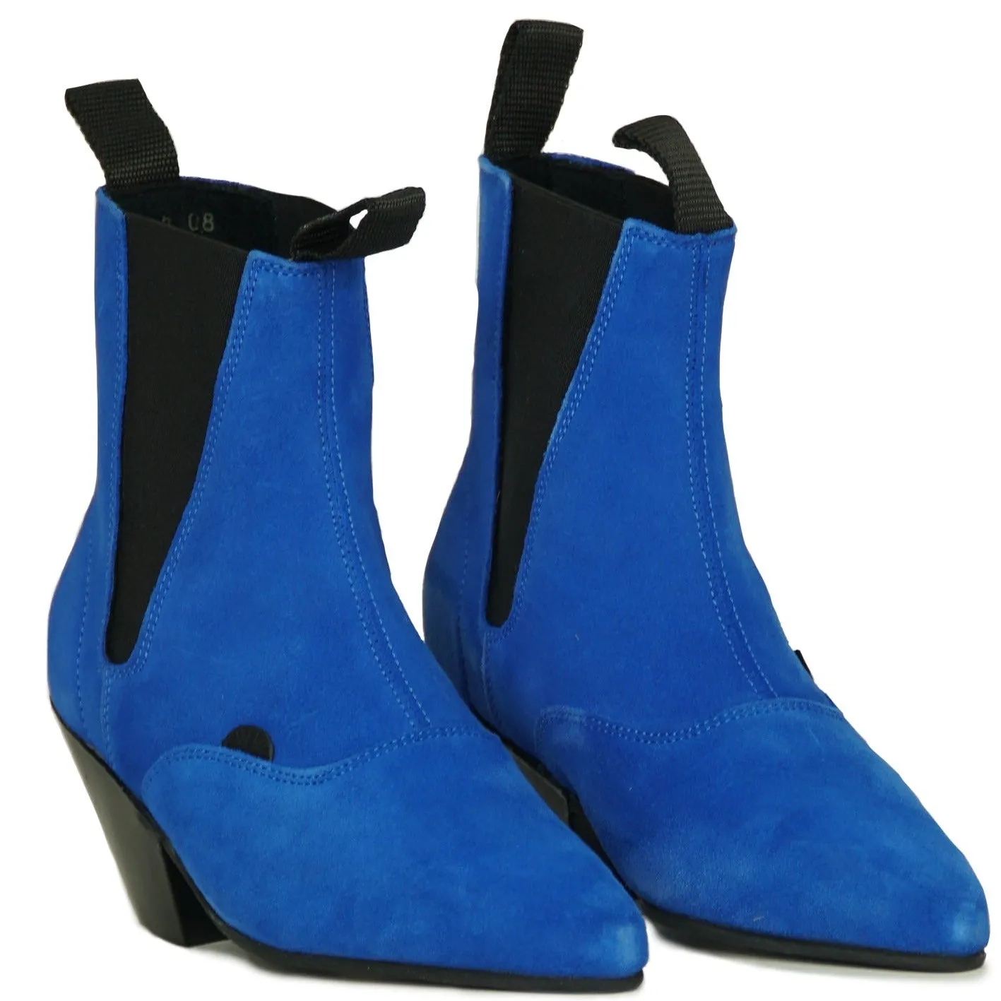 Underground Fred Winklepicker Royal Blue Suede Boot