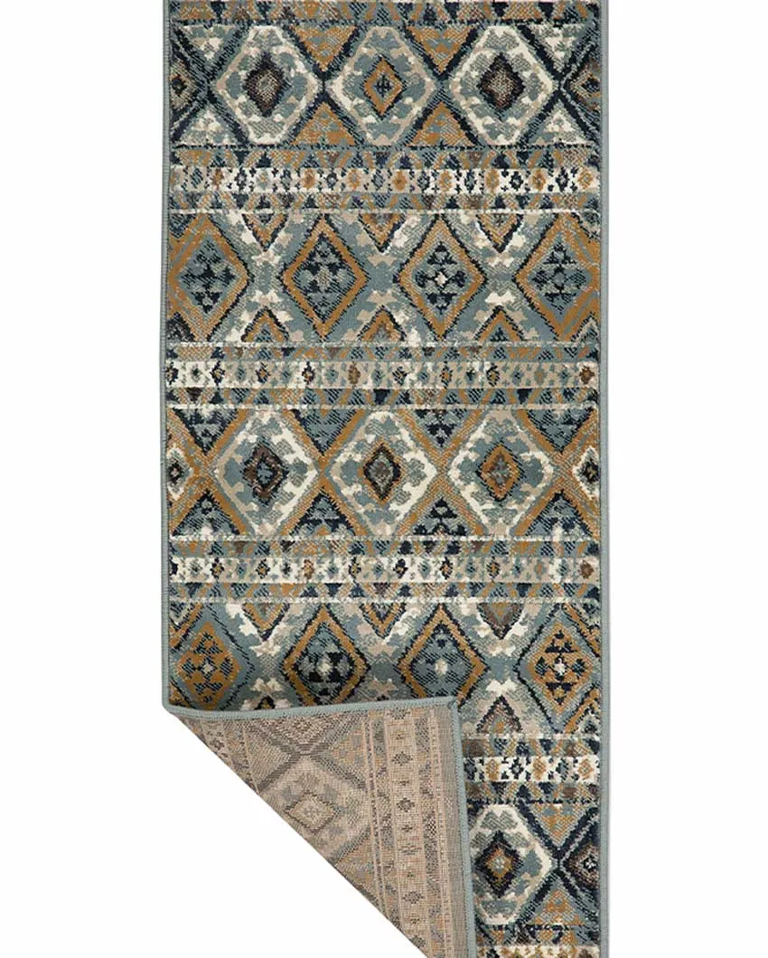 Vintage Charm Retro Printed Polypropylene Floor Runner | 55 x 22 inches