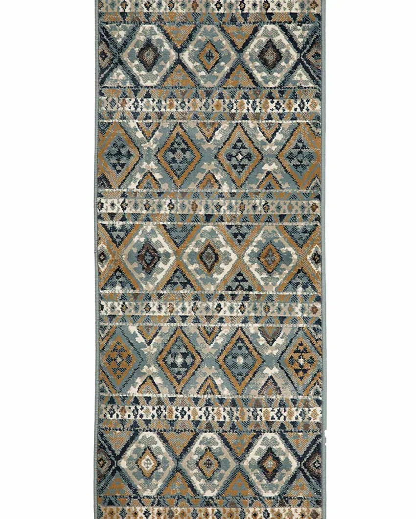 Vintage Charm Retro Printed Polypropylene Floor Runner | 55 x 22 inches